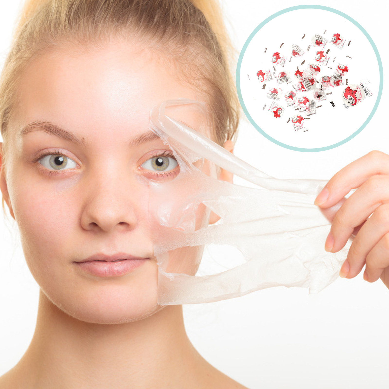Skincare Natur E - 100Pcs Maggier Compressed Facial Mask Pure