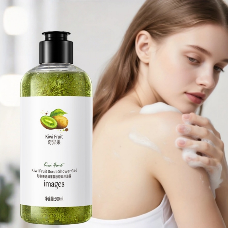Skincare Ingredients - 300ml Kiwi Fruit Scrub Shower Gel,