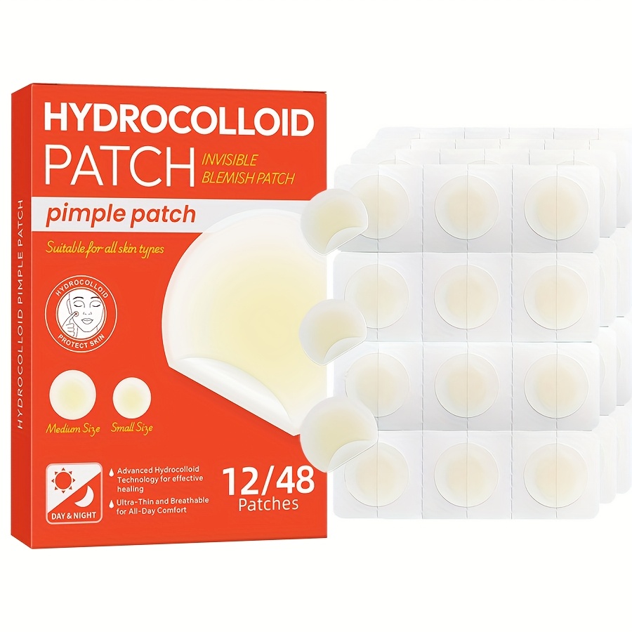 Skincare Gentle - 48 PCS Hydrocolloid Acne Patches Provide