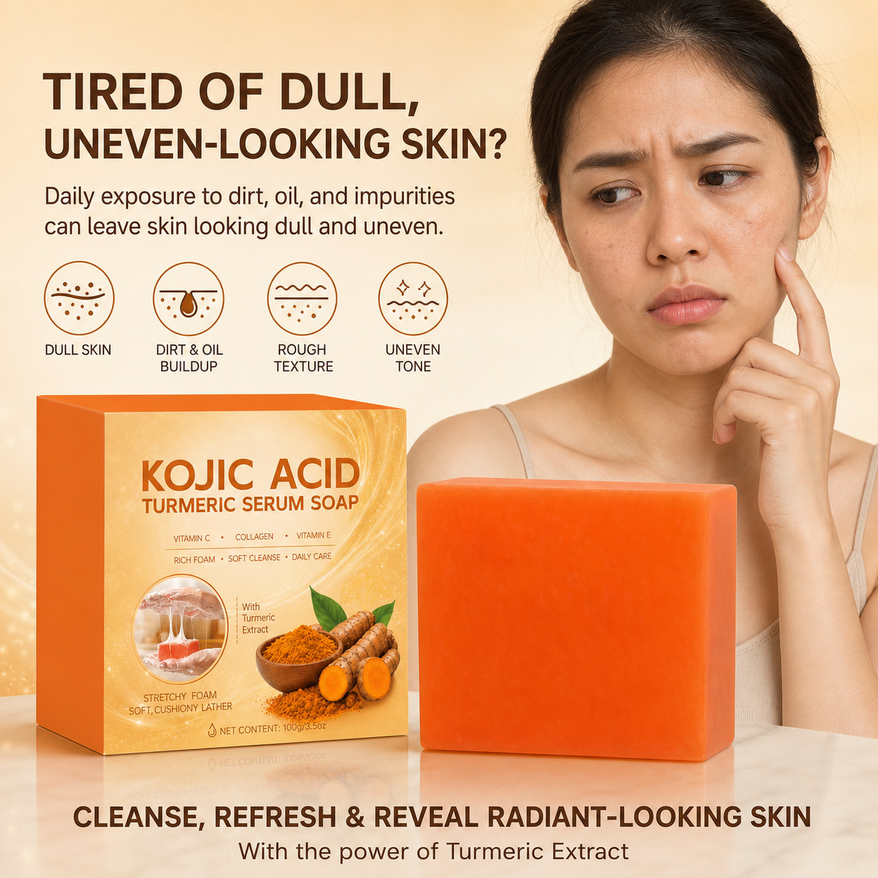 Kojic Acid Soap Silk Protein T - огляд і ціна Kojic Acid Soap