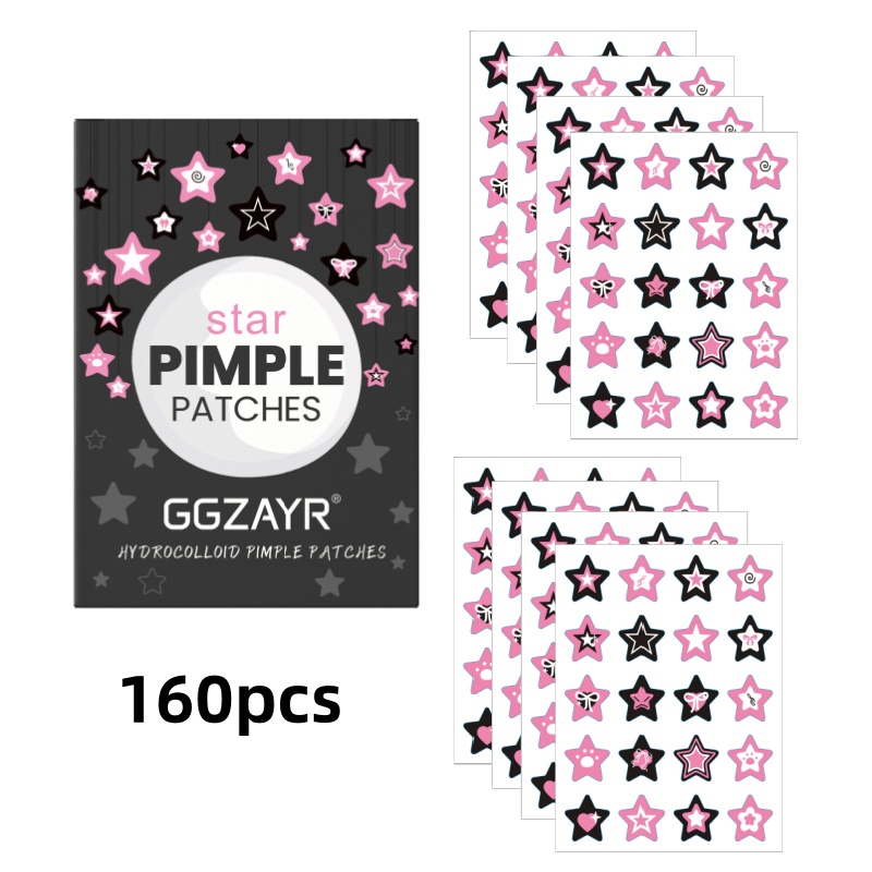 80/160pcs Star Acne Patch Set  - огляд і ціна Skincare Gentle
