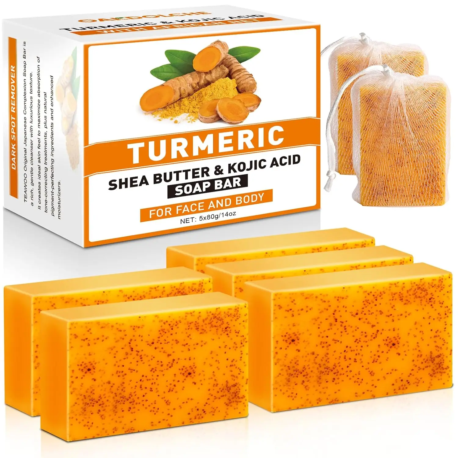 4 Pack Turmeric Kojic Acid Soa - огляд і ціна Kojic Acid Soap