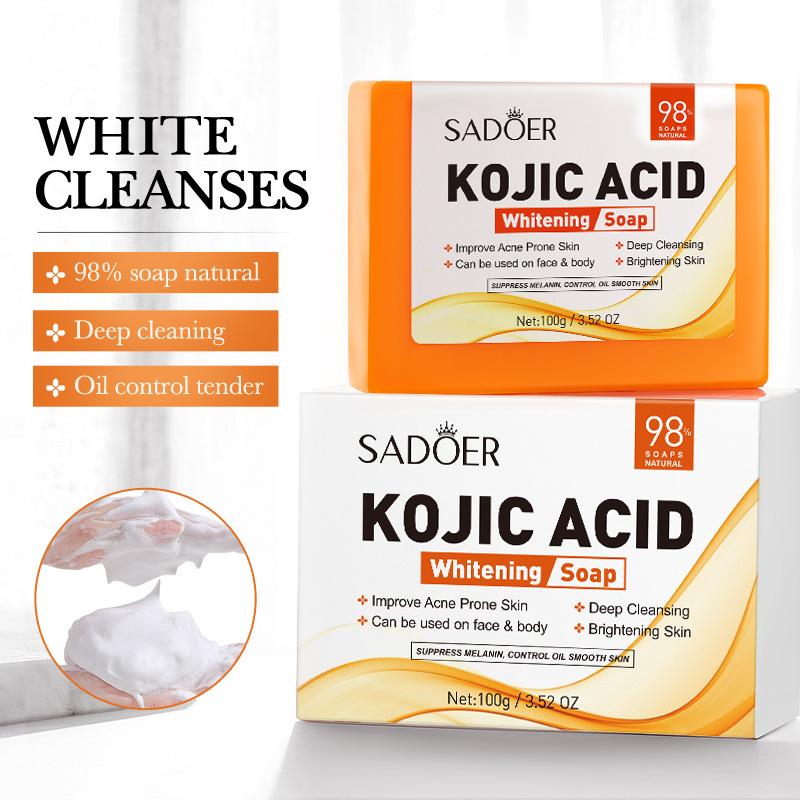 1Pc SADOER Kojic Acid Facial S - огляд і ціна Kojic Acid Soap