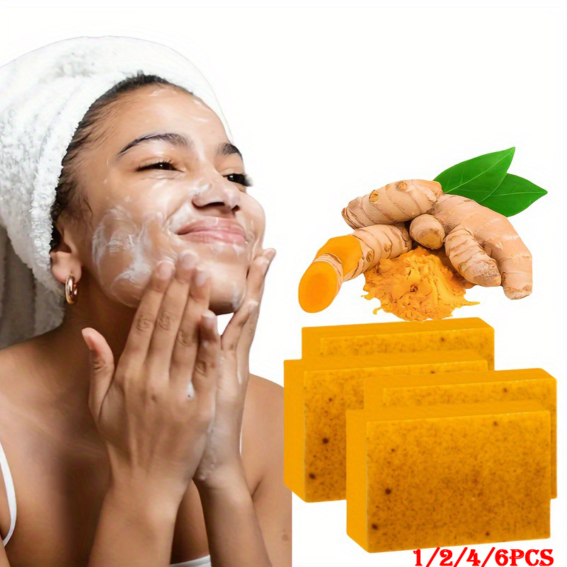 1/2/4/6Pcs Turmeric Kojic Acid - огляд і ціна Kojic Acid Soap