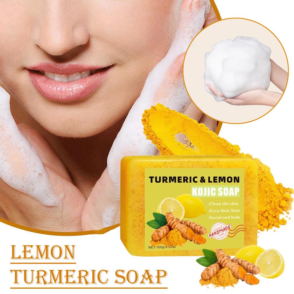 1/2PCs Lemon Turmeric Kojic Ac - огляд і ціна Kojic Acid Soap