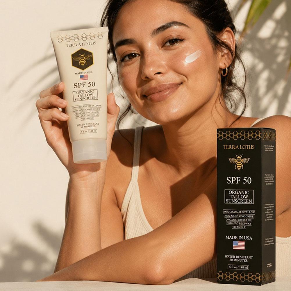148ml SPF50 Organic Tallow Min - огляд і ціна Physical Sunscreen Mineral