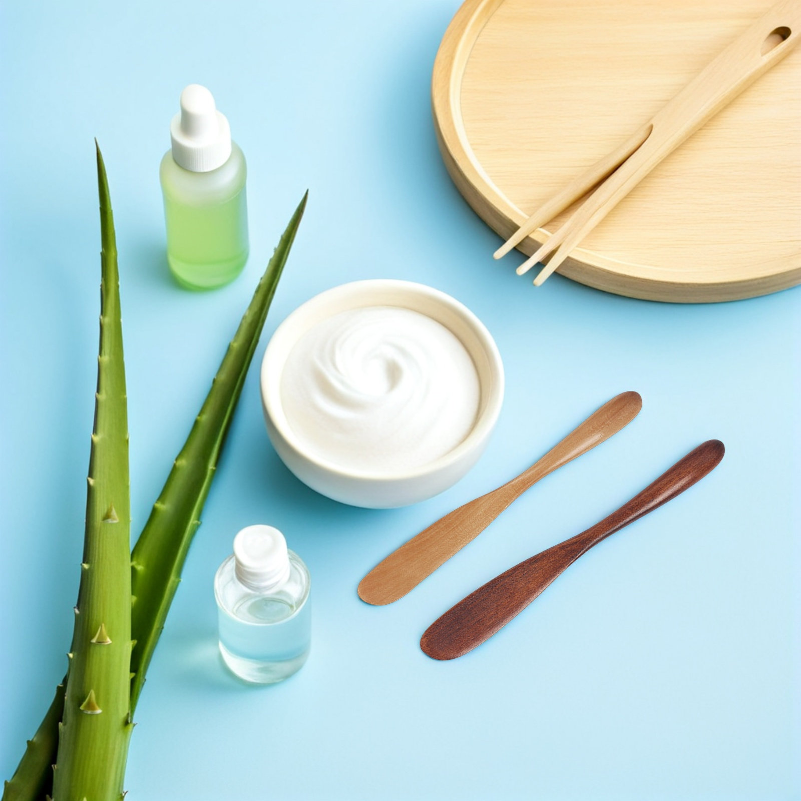 2Pcs Wooden Skincare Spatula S - огляд і ціна Skincare Natur E