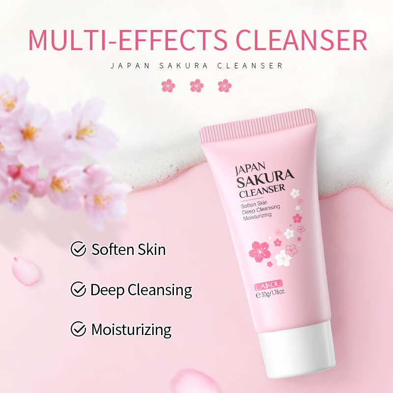 Japan Sakura Facial Cleaner Ko - огляд і ціна Skincare Korea