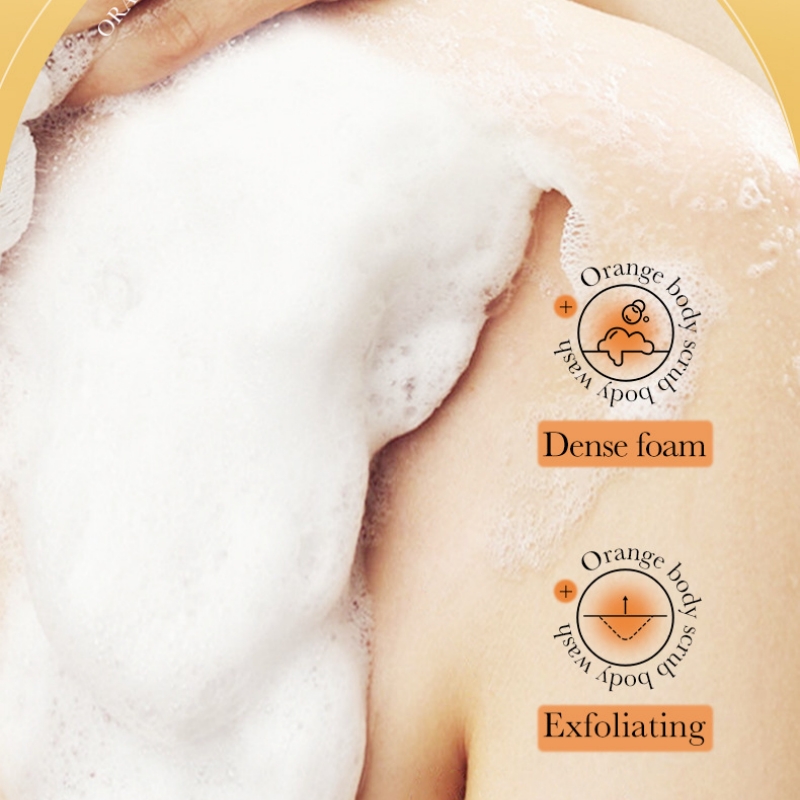 300ml Orange Body Scrub Shower - огляд і ціна Skincare Ingredients
