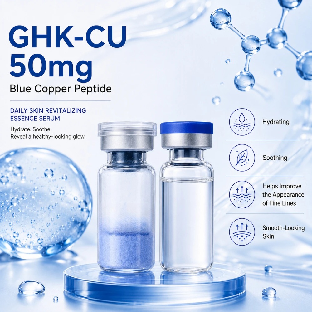99% Purity GHK-Cu Blue Copper  - огляд і ціна Skincare Ingredients