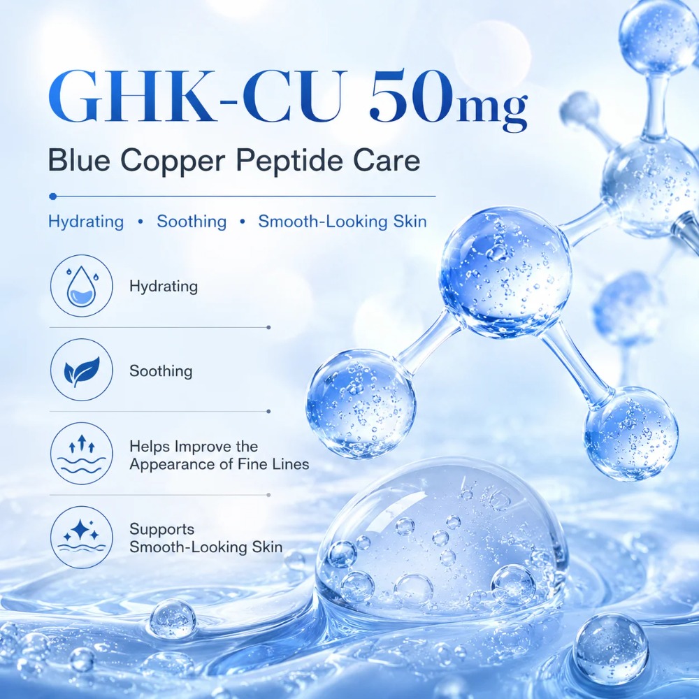 99% Purity GHK-Cu Blue Copper  - огляд і ціна Skincare Ingredients