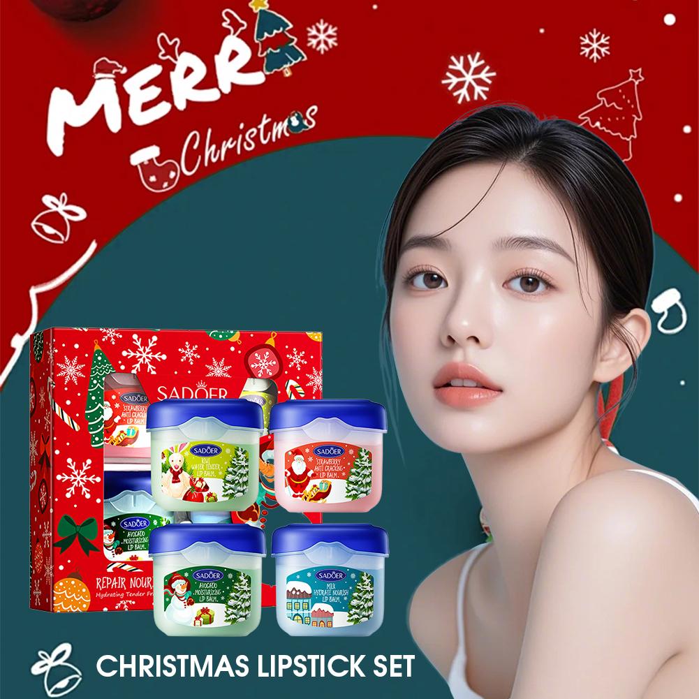 3/4/5/6/10Pcs/set Xmas Lip Bal - огляд і ціна Skincare Xmas Sets